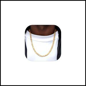 Stainless Steel Figaro Chain Necklace Classic Minimal Punk Hiphop Jewelry Gift